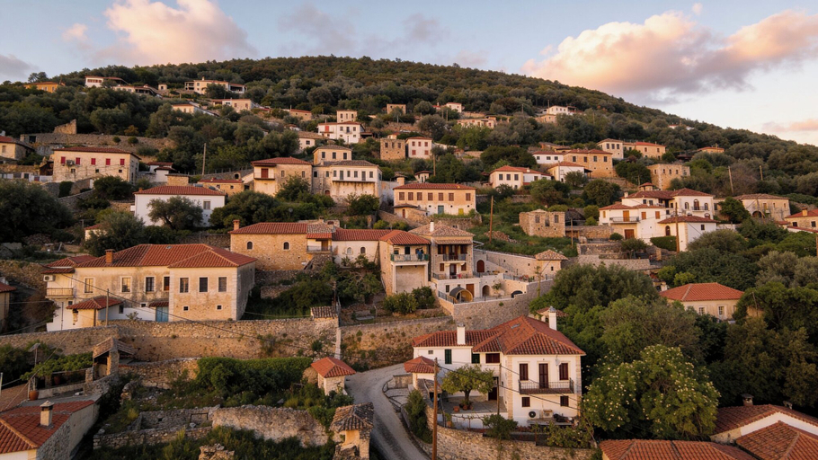 Aerial view 3, Valaes Guest House, Epirus