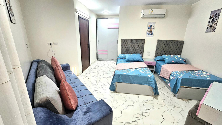 Bedroom 2, 2bed rooms chalet portosaid, Al-Manasrah