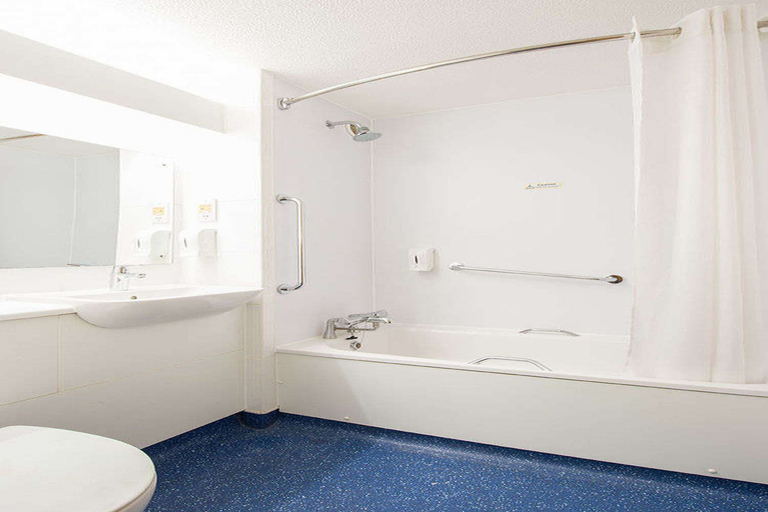 Bathroom 4, Travelodge Bristol Severn View M48, South Gloucestershire
