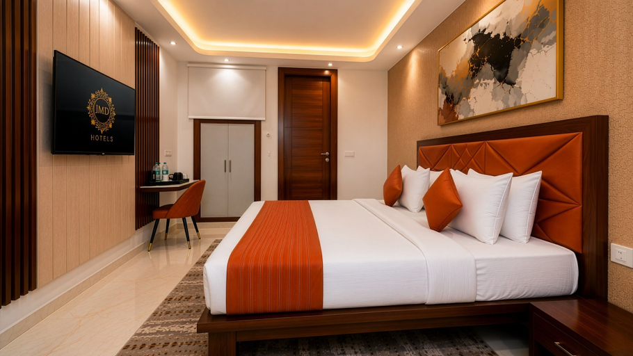 Bedroom 2, Hotel Palm View by JMD Group, Delhi