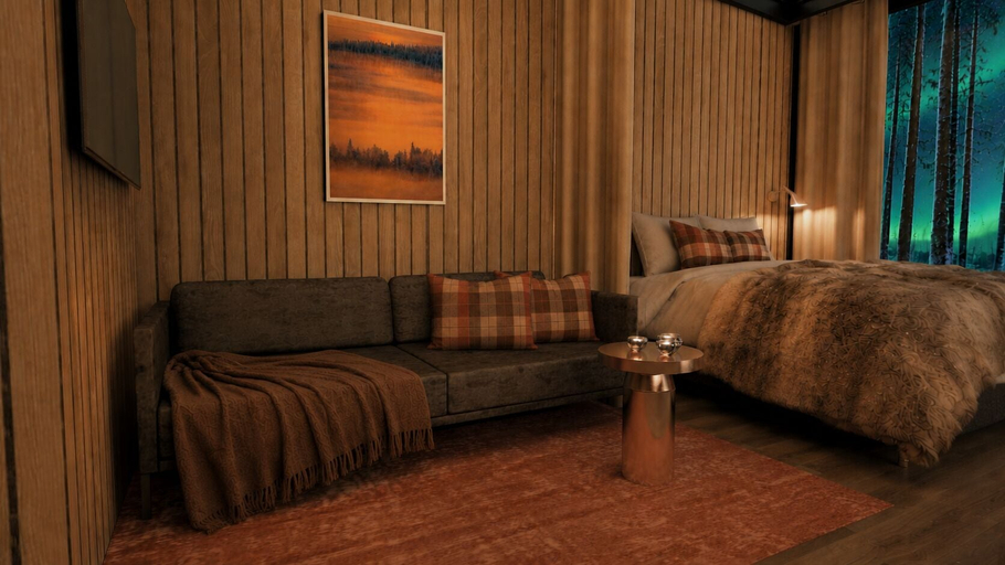 Room 2, Aava Glass Igloos, Lapland