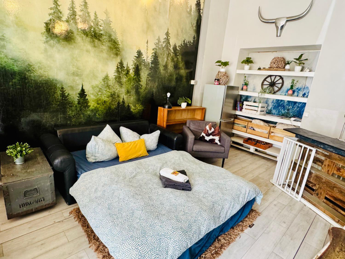 Bedroom, Loft in Prenzlauerberg, Berlin