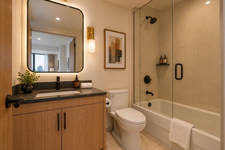 Bathroom, Downtown Toronto Suites - Jarvis, Toronto