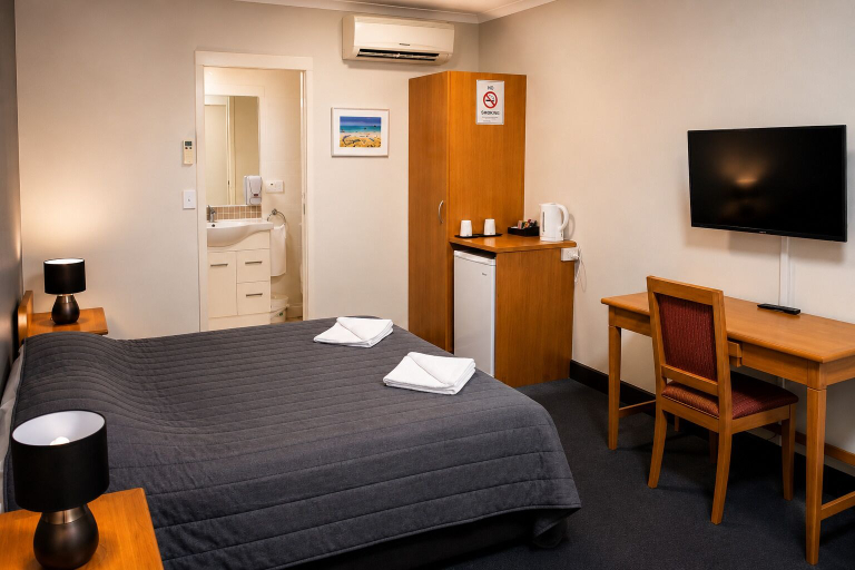 Bedroom 2, Queensport Hotel, Hemmant-Lytton