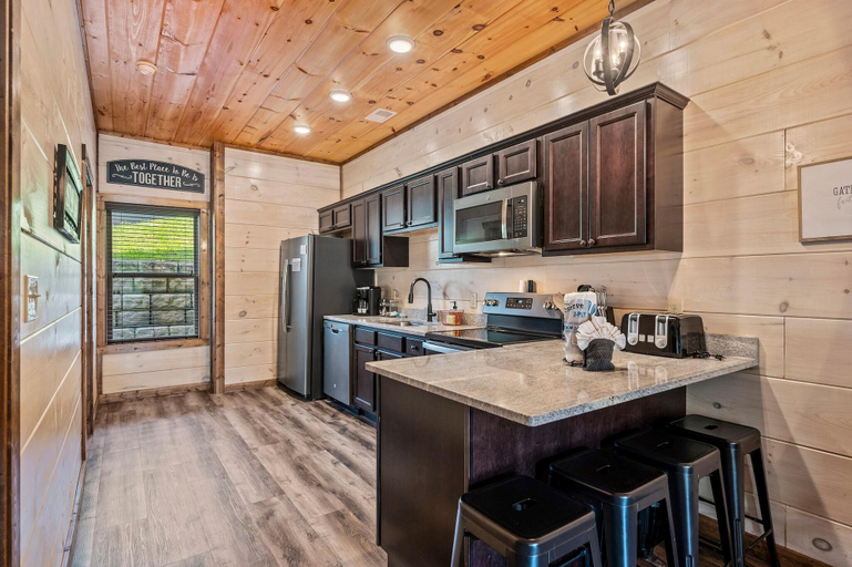 Private kitchen 2, Bear Family Cabin, Sevier