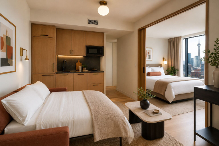 Room 3, Downtown Toronto Suites - Jarvis, Toronto