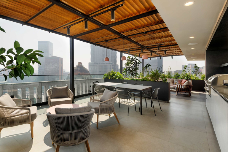 Room 3, w Engaging 1BR w Terrace in Tabacalera, Mexico City