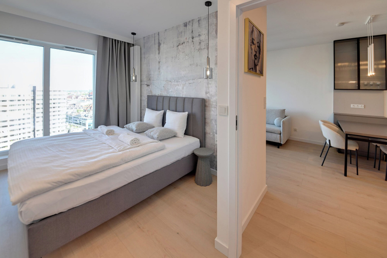 Bedroom 3, RentPlanet - Apartamenty Quorum, Środa Śląska