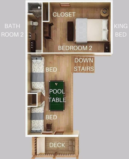 Floor plan, Eagle's Hangout, Sevier