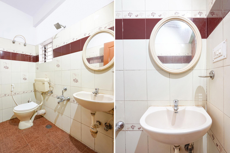 Bathroom, Via Sree Nandanam Residency, Bangalore