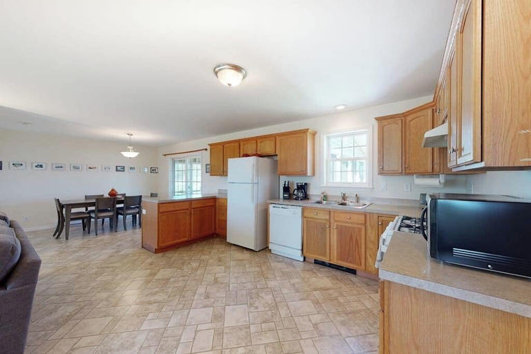 Private kitchen 3, Tranquil Getaway on the Coast With Beach Access, Ocean Views, & Screened Porch, Knox