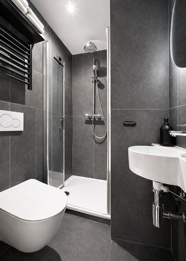 Bathroom 2, Botanique Rooms with Sauna by Homester, Brno