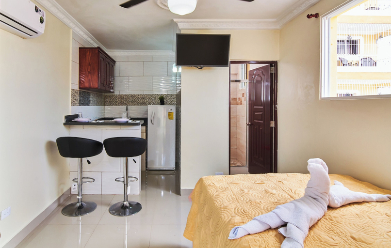 Bedroom 3, Modern Studio Near Airport Fast Wifi Generator, Santo Domingo Este