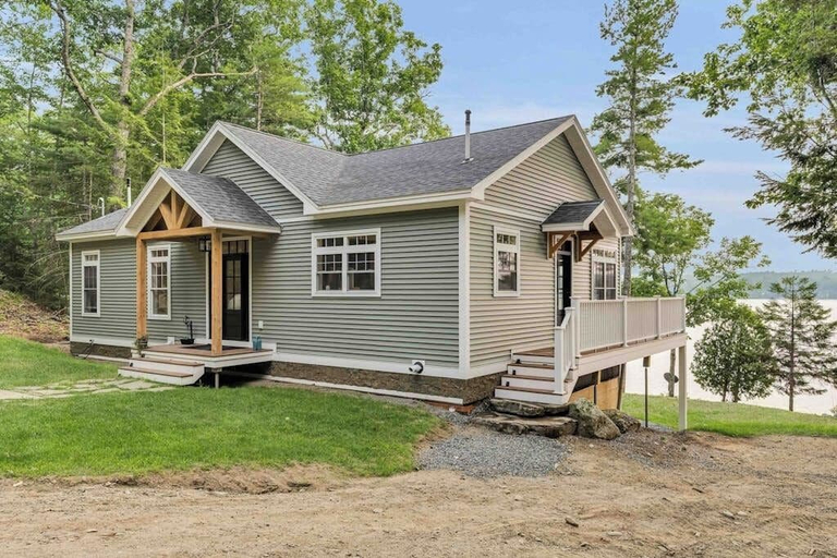 Exterior 3, Elegant Lakefront Home Near Bar Harbor & Acadia With Modern Kitchen, Lake Views, Hancock
