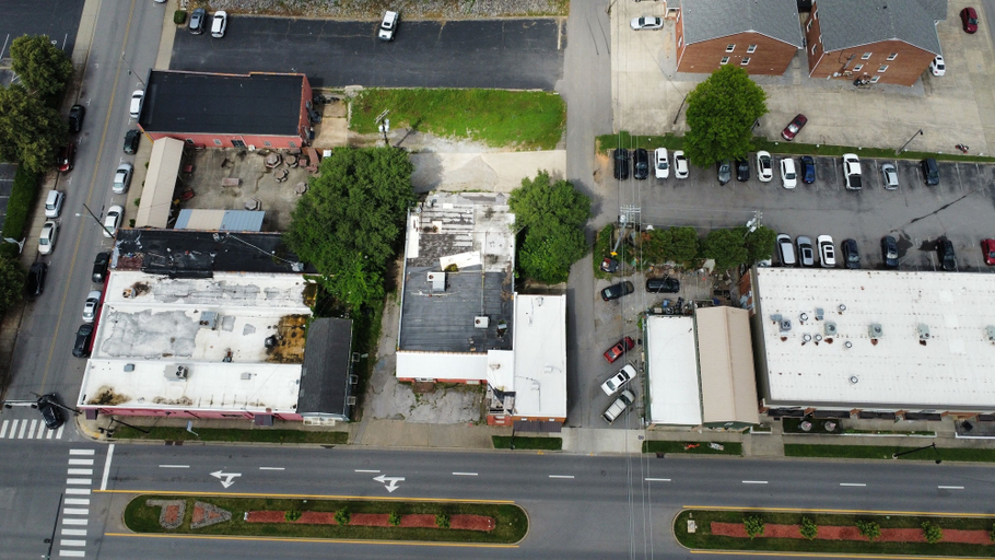 Aerial view 4, Beautiful 2bd/1ba Above Craft Coffee Shop, Downtown, by Apsu, Montgomery