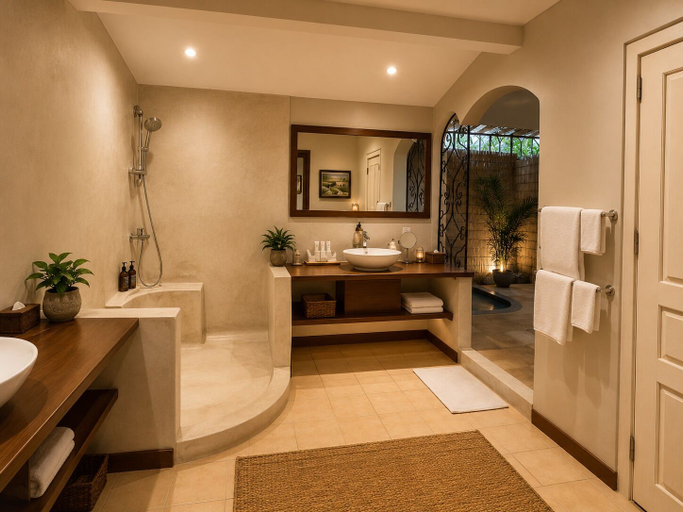 Bathroom 5, La Palmeraie. D'angkor, Siem Reap