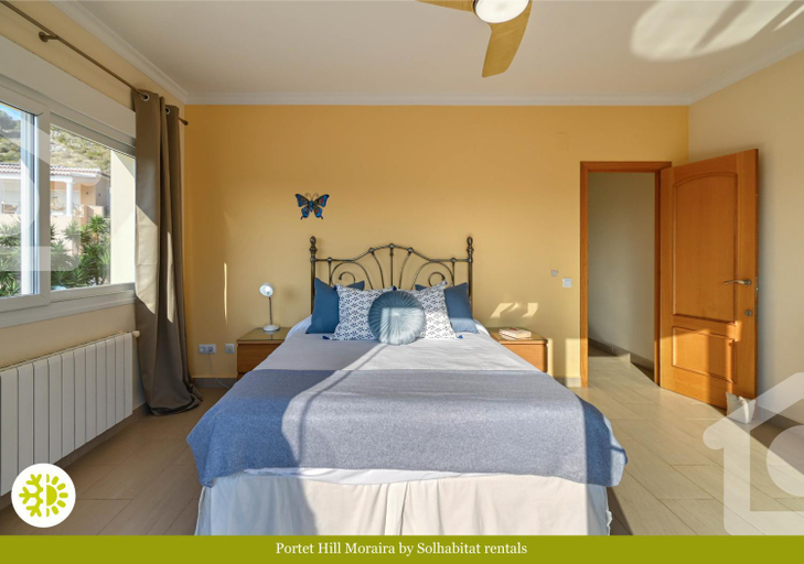 Bedroom 3, Portet Hill Moraira by Solhabitat rentals, Alicante