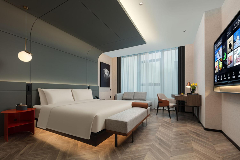 Bedroom 2, Atour S Hotel Hangzhou Binjiang Zheshang Developing Building, Hangzhou