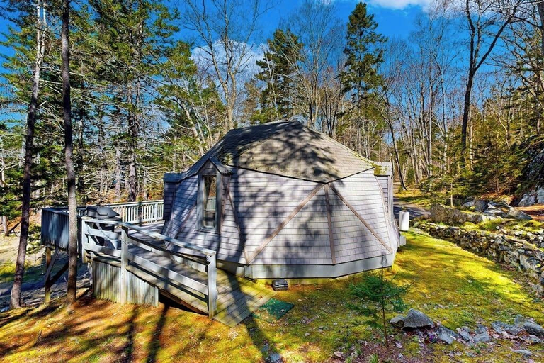 Exterior 2, Geodesic Dome w/ Riverfront Deck, Lovely Views, & High-speed Wifi - Dogs Welcome, Lincoln