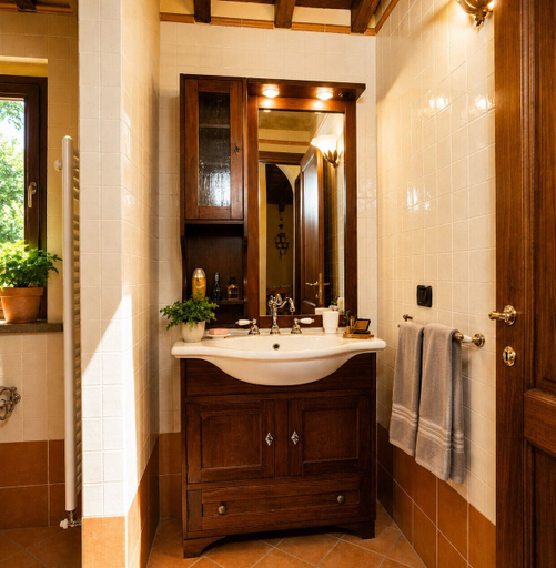 Bathroom 5, Villa Vignola, Florence