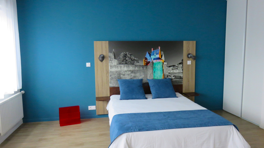 Bedroom 2, Appart-Hotel Mer & Golf City Ile de Nantes, Loire-Atlantique