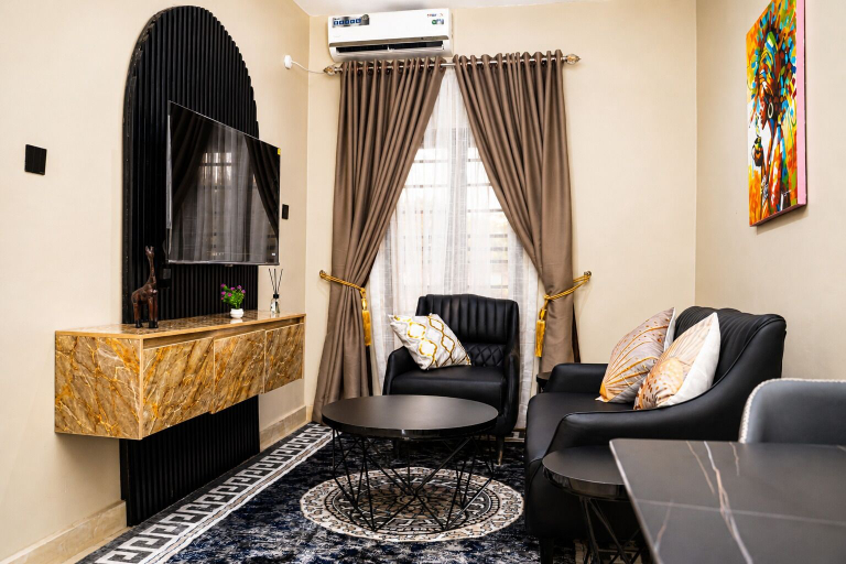 Living area 2, The Address 127 - Refined Apartments, AbujaMun