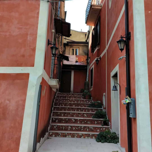 Exterior detail, Filohostel l'Albergo Glocale, Benevento