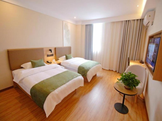 Bedroom 2, Green Tree Inn Jiangsu Changshu Southeast Yuyue Square, Suzhou