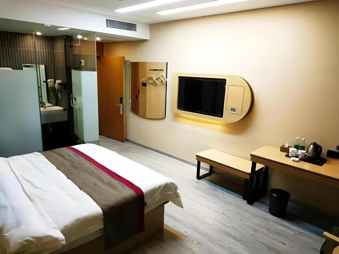 Bedroom 2, Thank Inn Hotel Sichuan Nanchong Gaoping District Longmen, Nanchong