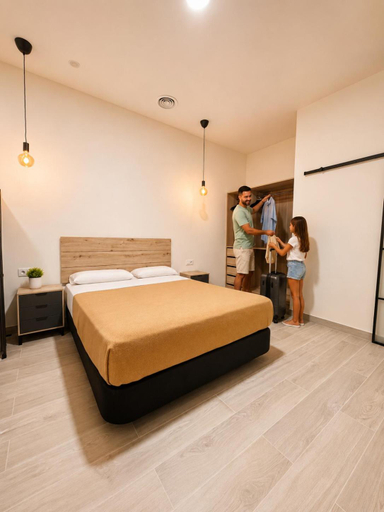 Bedroom, Valencia Beach Apartment El Grao, Valencia