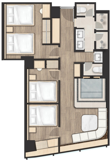 Floor plan 2, UH Continental SeoulCenter, Jung