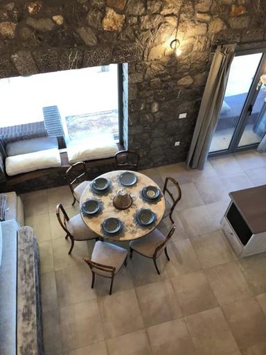 Dining, Aegean Retreat for 6 Pool & Evia Views Near Athens, Central Greece
