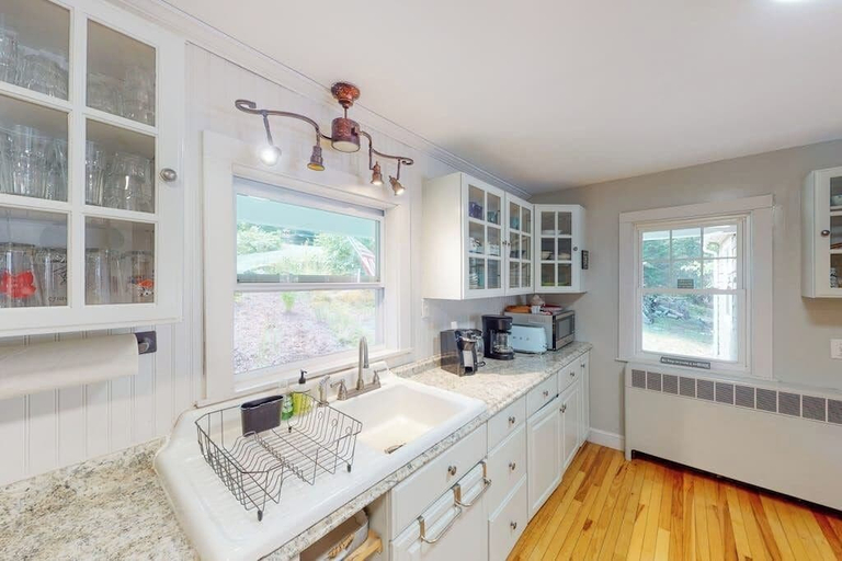 Private kitchen 2, Waterfront Home With Deck, Patio, Grill, Firepit, Ping-pong, & Wifi, Hancock
