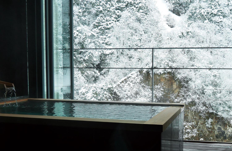 Bathroom 3, Ryokan Enraku, Kurobe