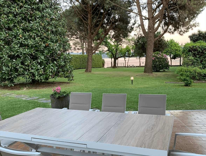 View from room 2, Lesa Villas, Novara