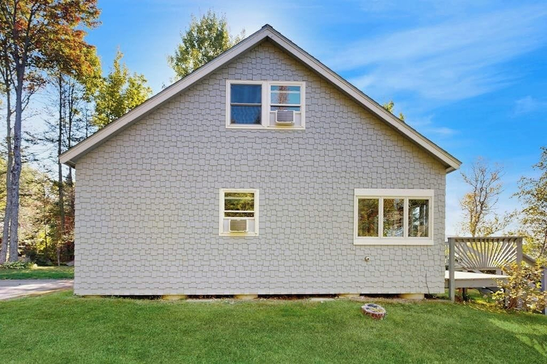 Exterior 3, Lakefront Home With Private Dock, Mooring, Pebble Beach, Grill, & Firepit, Piscataquis