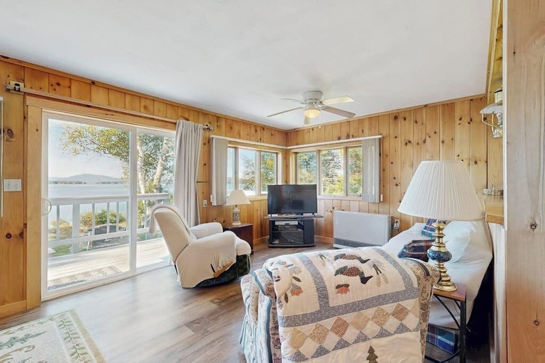 Room 5, Lakefront Home With Private Dock, Mooring, Pebble Beach, Grill, & Firepit, Piscataquis