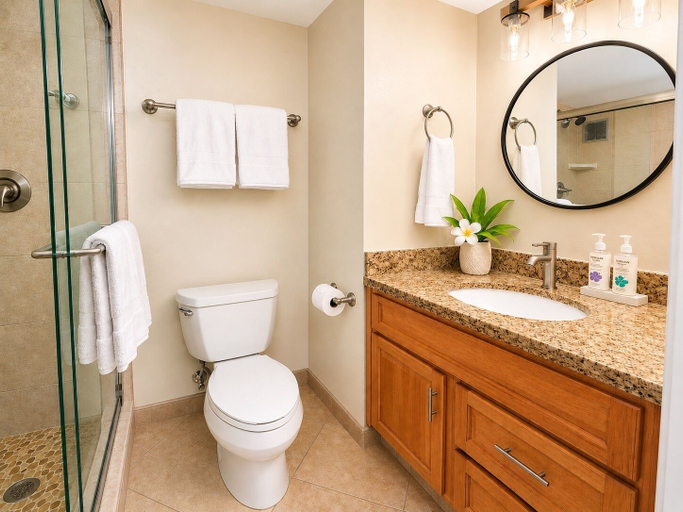 Bathroom 4, Mahana Resort by KBM, Maui