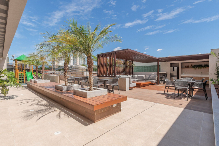 Outdoor dining 5, Jsmart Guararapes #502 - Modern apt by Carpediem, Fortaleza