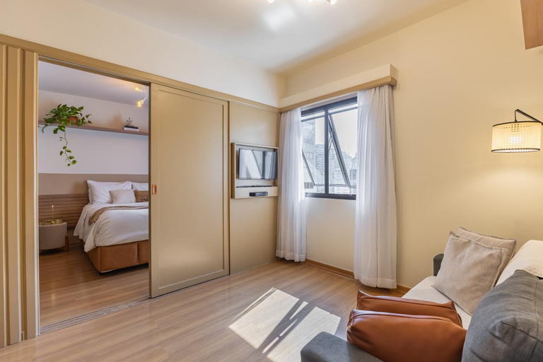 Bedroom 3, Flat Al Lorena, Jardins com estacionamento gratis, wifi e piscina, São Paulo