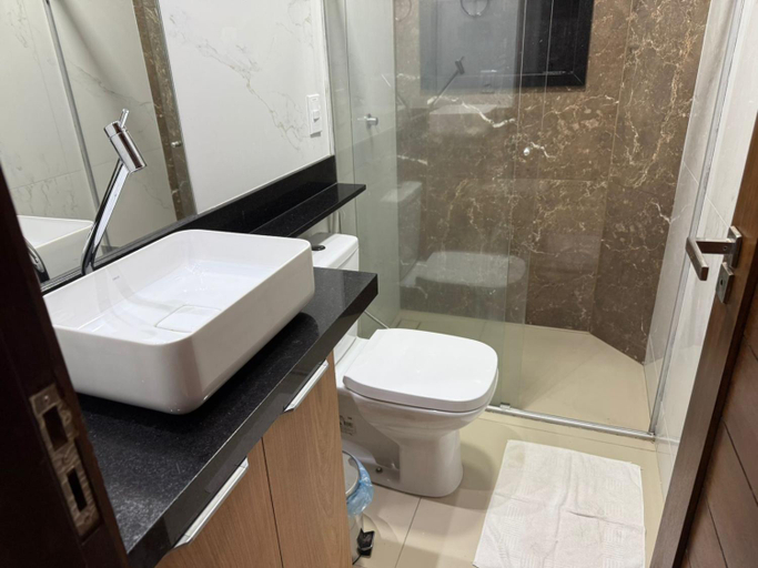 Bathroom 2, Atlantico Flat - Praia de Ponta Negra - Natal, Natal