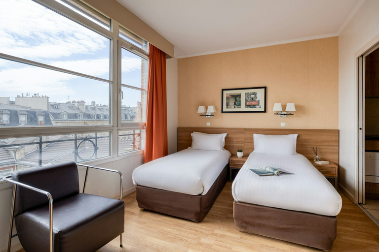 Bedroom 2, Citadines Saint Germain Des Pres Paris, Paris