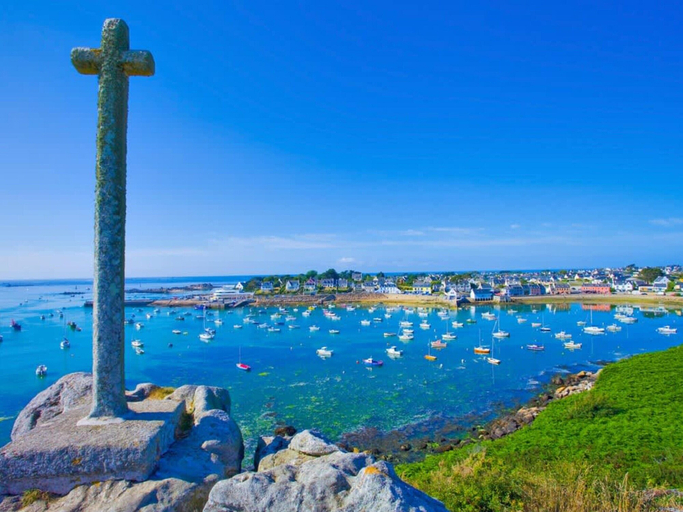 View from property 3, House in Plougonvelin by Sandy Beach, Finistère