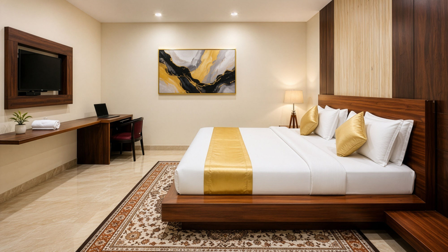 Bedroom 2, Amaira Hotels & Banquets (Near Vaishali Metro Station), Gautam Buddha Nagar