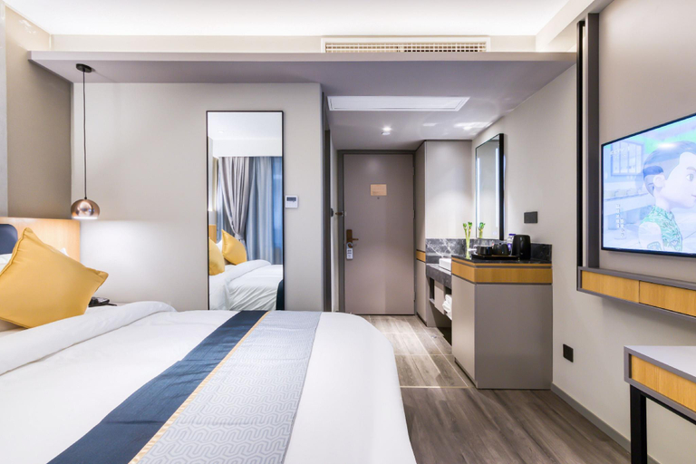 Bedroom 2, Home Inn Selected Hangzhou West Lake Wulin Square Yan'an Road, Hangzhou