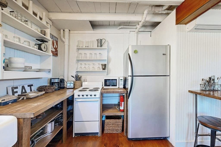 Private kitchen 2, Iconic Downtown Retreat With Firepit & Fireplace- Walk to Harbor Footbridge, Lincoln