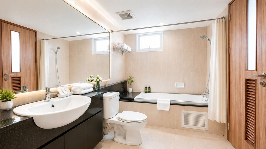 Bathroom 4, Olive Hotel & Residence Bangkok Sukhumvit 101 near True Digital Park, Bang Na