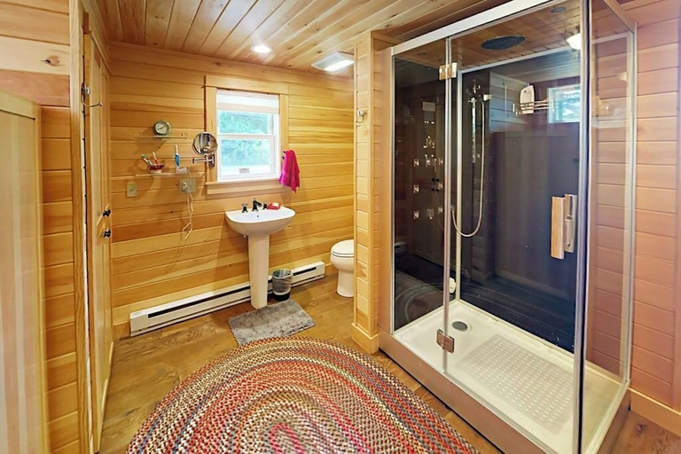 Bathroom 4, Renovated Waterfront Cottage With Expansive Deck, Multiple Fireplaces, & Grill, Hancock