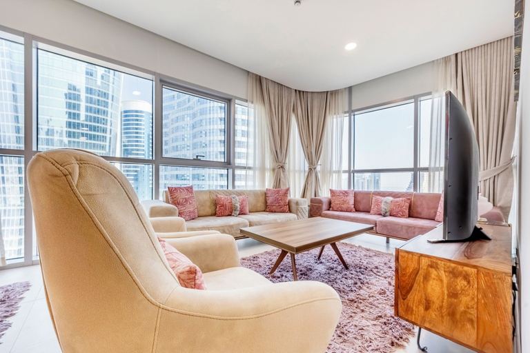 Living area 4, Bloomfields 2BR in Radiant Views 1, Abu Dhabi City