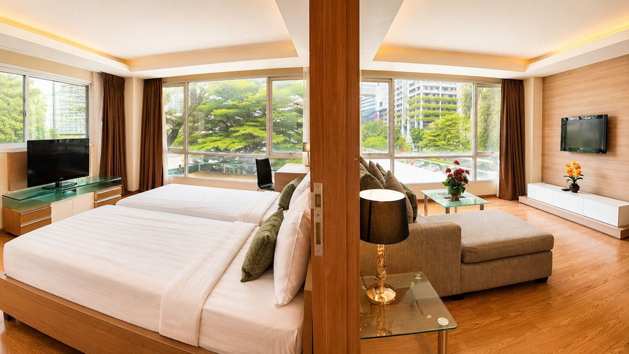 Bedroom 3, Olive Hotel & Residence Bangkok Sukhumvit 101 near True Digital Park, Bang Na